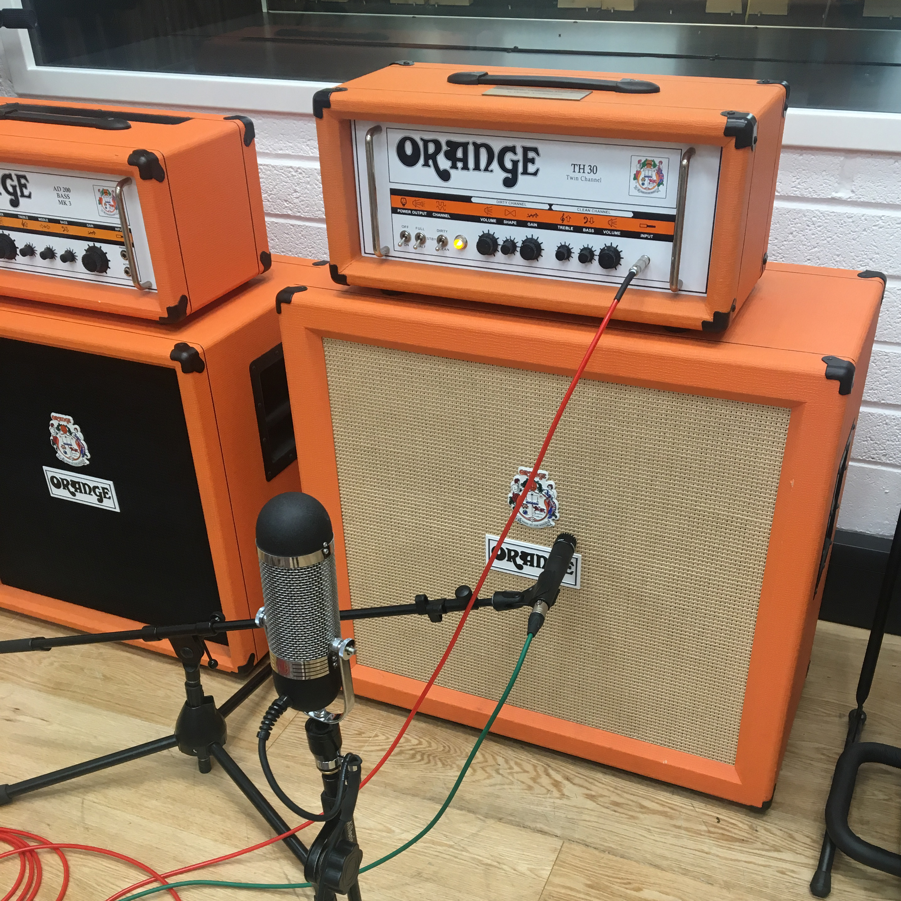 The bass was recorded back through Orange amps